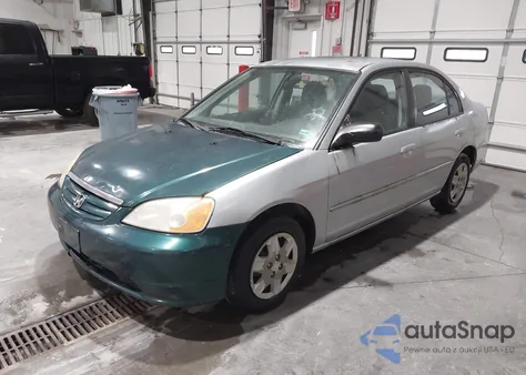 2003 Honda Civic Lx z USA, uszkodzony, nr VIN 2HGES165X3H527053